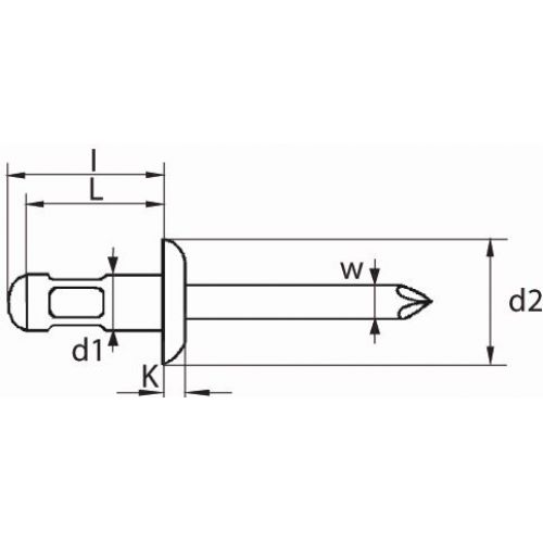 REMACHE MULTI GRIP BRALO ACRO / ACERO CABEZA ALOMADA